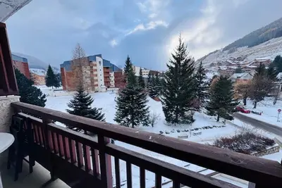 Image de Studio lumineux aux 2 Alpes, balcon sud, parking