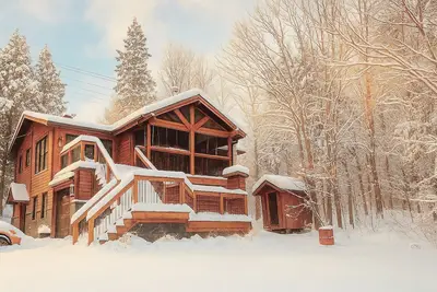 Image de chalet cocooning Daisy House -spa-lac Beaulac - 10 minutes pistes de ski