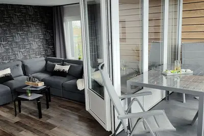 Image de Appartement 'Meeresblick' avec vue sur la mer, jardin commun et Wi-Fi