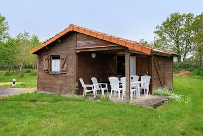 Image de Chalet « confort 18 » avec terrasse, piscine partagée