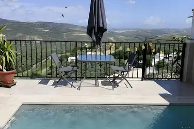 Image de Casa Rural Martemma : Vue sur la montagne, piscine privée et climatisation