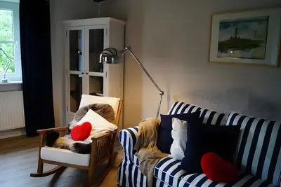 Image de Appartement « Meerblau » avec terrasse privée, jardin commun et Wi-Fi