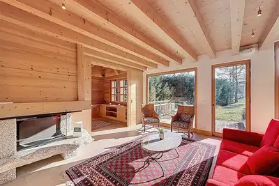 Image de Chalet spacieux 5 chambres proche ski bus, vue Mont-Blanc