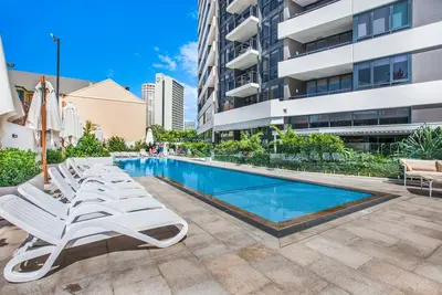 Image de Appartement de plage 2 chambres avec piscine