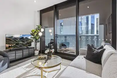 Image de Élégant appartement Southbank Escape avec balcon