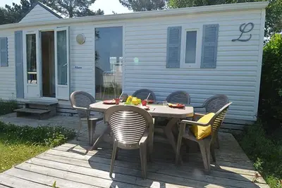 Image de Mobil home avec terrasse pour 4 personnes à Saint-Lunaire