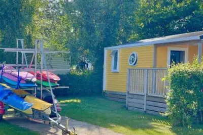 Image de Mobil-home confortable avec terrasse à Saint-Lunaire