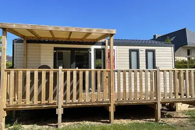 Image de Mobil-home avec terrasse pour 4 personnes à Saint-Lunaire