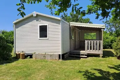 Image de Mobil-home cosy avec terrasse à Tréguennec