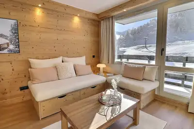 Image de Magnifique 4 pièces rénové, skis aux pieds, 6-7 pers. , sud