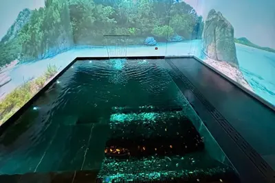 Image de Immersion 20 décors de la nature autour de votre piscine-jacuzzi à débordements.