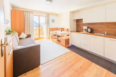 Image de Appartement « Inner Glieshof St Martin » avec vue sur la montagne, balcon sud et Wi-Fi gratuit