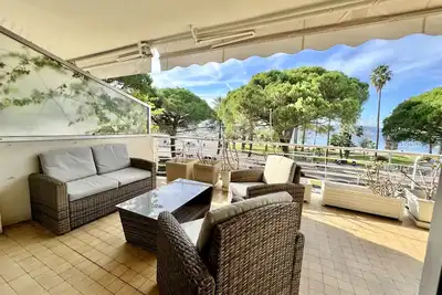Image de Apt Pointe Croisette, grande terrasse face plage