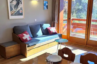 Image de Appartement 3 pièces pour 6 personnes, balcon exposé sud-ouest, parking