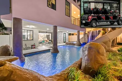 Image de Gulf views, Saltwater Lagoon, Beach@3min walk, Golf Cart, Elevator