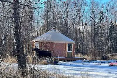 Image de Unique Yurt convenient to Hatcher’s Pass, skiing, and close to historic Palmer