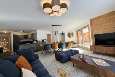 Image de Appartement neuf de luxe à Vars - 10 pers, 4 ch, proche pistes, terrasses, parking