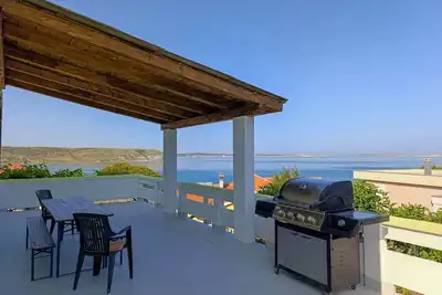 Image de Appartement de trois chambres avec la terrasse et la vue sur le mer Rtina - Miocici, Zadar (A-25034-b)