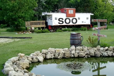Image de Authentic Caboose Rental near the Little La Crosse River in Sparta, Wisconsin