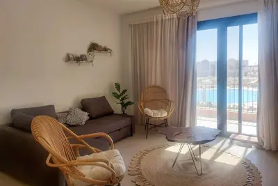 Image de Chalet de plage Boho à El Gouna avec accès à la piscine