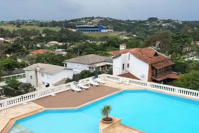 Image de Apto em Serra Negra com Piscina e Churrasqueira