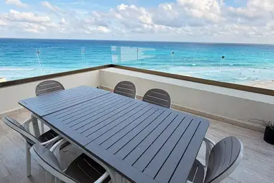 Image de Ocean view penthouse with beach access in Cancun