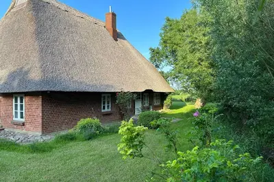 Image de Romantic cottage under thatch surrounded by nature