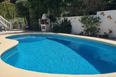 Popular vacation villa with private pool in Moraira