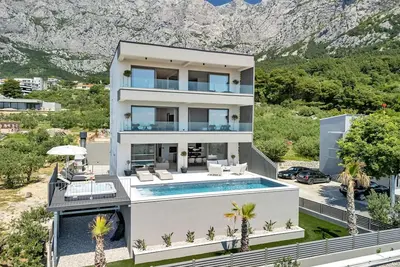 Image de Retraite familiale Makarska avec vue sur mer