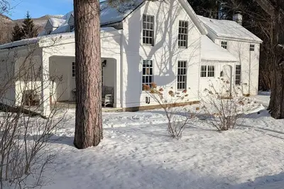 cozy home with mountain views.