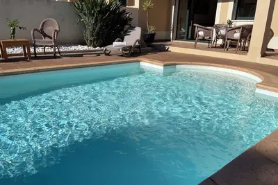 Image de End-of-Row Burgau Villa with Private Pool, Sea-View Balcony & Walk to Beach