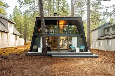 The Mod Lodge A-Frame, Retro Sunriver Cabin Vibes!
