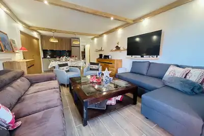 Image de Appartement rénové Méribel 6 pers, balcon, parking, WiFi