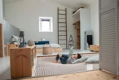 Image de Loft atypique avec filet suspendu idéalement situé entre Pornic et Noirmoutier