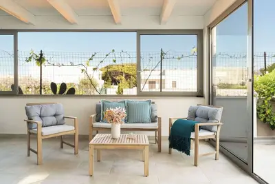 Image de Joli appartement pour 4 personnes avec Wifi, climatisation, Tv et patio, près de Ostuni