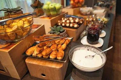 Comfortable long-term accommodation with free wellness access.