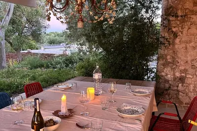 Image de The Space🌿 Trullo Scirocco – Sleep Under Puglia’s Stars, Live the Magic of the Trulli ✨Wake up to birdsong, breathe in the scent of centuries-old olive trees, and walk barefoot on warm stone. Welcome to Trullo Scirocco, a one-of-a-kind home in t