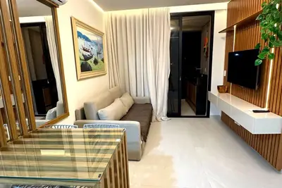 Image de Flat PÉ Na Areia Em Muro Alto Com Academia E Piscina