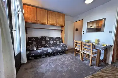 Image de Studio cabine 4 pers, centre station, casier à ski