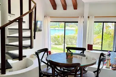Image de Duplex avec vue sur la marina à Puerto Aventuras