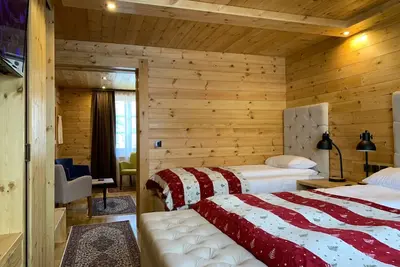 Image de Die Ski-Suite hat ein Schlafzimmer und ein kleines Wohnzimmer ohne Küche. by Interhome