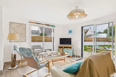 Image de 600m plage - Maison neuve pour 6 adultes 1 enfant