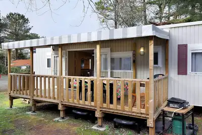 Image de Mobile Home 3 chambres Bois Dormant avec terrasse privée et climatisation