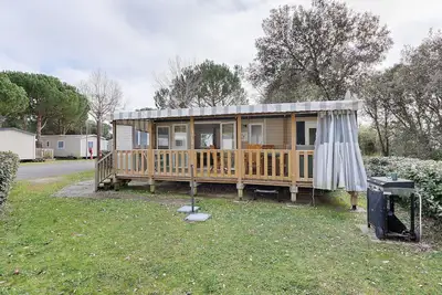 Image de Mobile Home 3 chambres Bois Dormant avec terrasse privée et climatisation
