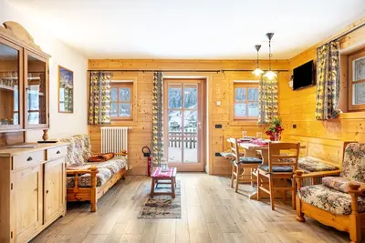 Image de Appartement 'Chalet Panorama Rabbi' avec vue montagne, jardin commun et Wi-Fi