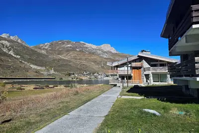 Image de Tignes Val Claret 4★ appart standing vue lac/montagne, 8 pers, cheminée, balcon