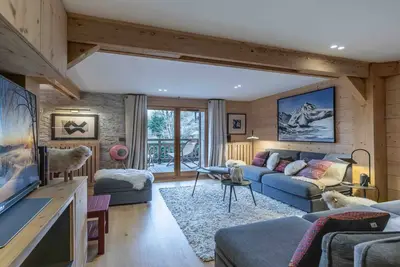 Image de Duplex au pied de la télécabine à Megève - 4 chambres