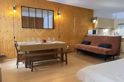 Image de Studio avec coin montagne pour 5 pers. à Risoul 1850, accès direct aux pistes