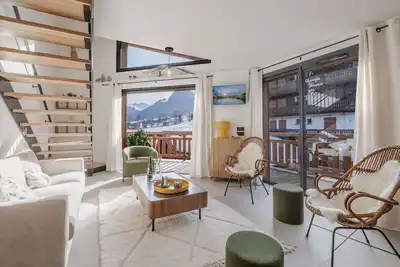 Image de Morzine: Appartement moderne 8 pers, ski-in/ski-out, 72m², parking, wifi