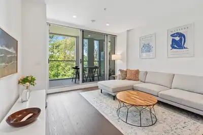 Image de Appartement chic de 2 chambres avec parking gratuit à South Yarra